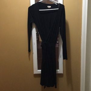 TiMo Long Sleeve Wrap Dress SZ S